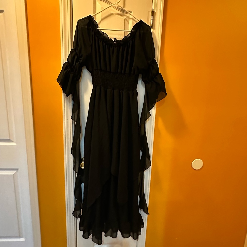 Elegant Black Off-Shoulder Dress